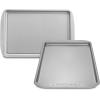 imageFarberware Nonstick Bakeware Nonstick Cookie Sheet  Baking Sheet  10 Inch x 15 Inch Gray11 x 17 2 piece