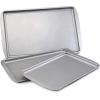 imageFarberware Nonstick Bakeware Nonstick Cookie Sheet  Baking Sheet  10 Inch x 15 Inch Gray3Piece Set
