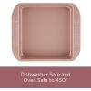 imageFarberware Nonstick Bakeware Nonstick Cookie Sheet  Baking Sheet  10 Inch x 15 Inch Rose Gold RedLoaf Pan