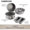 imageFarberware Specialty Bakeware Nonstick Baking Set for Pressure Cooker or in The Oven 4 Piece Gray