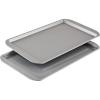 imageFarberware Nonstick Bakeware Nonstick Cookie Sheet  Baking Sheet  10 Inch x 15 Inch Gray11 x 17 2 piece