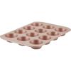 imageFarberware Nonstick Bakeware Nonstick Cookie Sheet  Baking Sheet  10 Inch x 15 Inch Rose Gold RedMuffin Pan