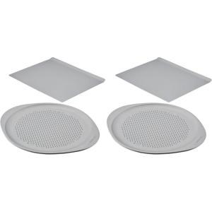 imageFarberware Insulated Nonstick Bakeware 14Inch x 16Inch Jumbo Cookie Sheet Light Gray2Piece Bakeware Set Pack of 2