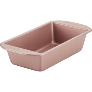 imageFarberware Nonstick Bakeware Nonstick Cookie Sheet  Baking Sheet  10 Inch x 15 Inch Rose Gold RedLoaf Pan
