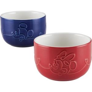 imageDisney Home Bon Voyage Ceramic Baking DishBakeware SetLasagna Pans Dishwasher Safe Oven to Table 2 Piece Baker Set  Mixed Colors2Piece Ramekin Set