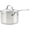 imageFarberware Millennium Stainless Steel Saucepan with Lid Induction Ready Compatible with All Cooktops Metal Utensil Safe 3 Quart Saucepot Dishwasher Safe  Stainless Steel