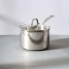 imageFarberware Millennium Stainless Steel Saucepan with Lid Induction Ready Compatible with All Cooktops Metal Utensil Safe 3 Quart Saucepot Dishwasher Safe  Stainless Steel