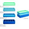imageFarberware Pro Silicone Ice Cube Trays with Lid 4Piece Blue