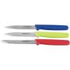 imageFarberware Professional 5242750 Paring Knives With Plastic Handles Set of 3 Green Blue and RedGreen  Blue and Red