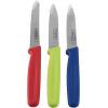 imageFarberware Professional 5242750 Paring Knives With Plastic Handles Set of 3 Green Blue and RedGreen  Blue and Red
