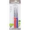 imageFarberware Professional 5242750 Paring Knives With Plastic Handles Set of 3 Green Blue and RedRed and Purple