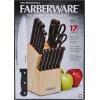 imageFarberware 17 Piece Triple Rivet Cutlery Set Black