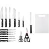 imageFarberware 17 Piece Triple Rivet Cutlery Set Black