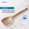 imageFarberware Beechwood Slotted Spoon  Durable Wooden Spoon for Cooking Safe on Nonstick Cookware Perfect for Stirring and Draining Kitchen Utensil with Lustrous Finish