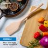 imageFarberware Beechwood Turner Spatula  Durable Wood Kitchen Utensil with Thin Tapered Edge Safe for Nonstick Cookware Perfect for Flipping Pancakes Eggs and More