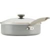 imageFarberware DuraStrong Nonstick Saute Pan with Lid 4 Quart Gray