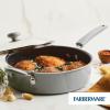 imageFarberware DuraStrong Nonstick Saute Pan with Lid 4 Quart Gray