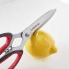 imageFarberware SelfSharpening Stainless Steel AllPurpose Shears with Edgekeeper SleeveBlackRed