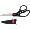 imageFarberware SelfSharpening Stainless Steel AllPurpose Shears with Edgekeeper SleeveBlackRed