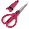 imageFarberware SelfSharpening Stainless Steel AllPurpose Shears with Edgekeeper SleeveRedBlack