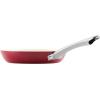 imageFarberware Vibrance Ceramic Nonstick Frying PansSkillet Set with Stainless Steel Handle Dishwasher Safe 8 Inch and 10 Inch Open Skillets  RedRed