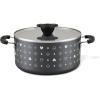image55Quart Monochrome Ceramic Nonstick Stockpot with Lid