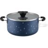 imageBon Voyage 55Quart Ceramic Nonstick Saucepot with LidBlue