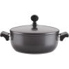 imageFarberware 120 Limited Edition Stainless Steel Casserole DishCasserole Pan with Lid  4 Quart Pewter GrayPewter Gray