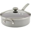 imageFarberware DuraStrong Nonstick Saute Pan with Lid 4 Quart Gray