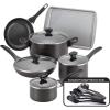imageFarberware nonstick 11pce Aluminium cookware tools and bakeware set  CopperBlack