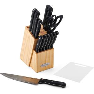 imageFarberware 17 Piece Triple Rivet Cutlery Set Black