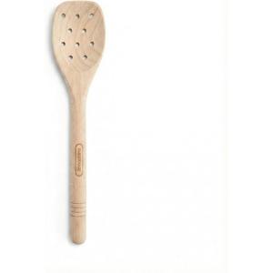 imageFarberware Beechwood Slotted Spoon  Durable Wooden Spoon for Cooking Safe on Nonstick Cookware Perfect for Stirring and Draining Kitchen Utensil with Lustrous Finish