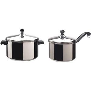 imageFarberware Classic Stainless Steel 6Quart Stockpot with Lid  3 Quart Saucepan