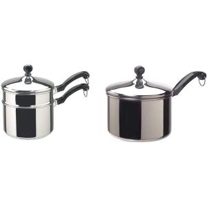 imageFarberware Classic Stainless Steel Double Boiler and Sauce Pan Set 2 Items