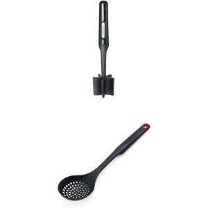 imageFarberware Professional Heat Resistant Nylon Meat and Potato Masher Safe for NonStick Cookware 10 and Farberware Slotted Spoon 135Inch Classic