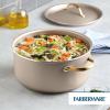 imageFarberware Radiant Nonstick Sauce Pan with Lid Dishwasher Safe 2 Quart ChampagneChampagne