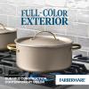 imageFarberware Radiant Nonstick Sauce Pan with Lid Dishwasher Safe 2 Quart ChampagneChampagne