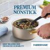 imageFarberware Radiant Nonstick Sauce Pan with Lid Dishwasher Safe 2 Quart ChampagneChampagne