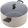imageFarberware Promotional Cookware Aluminum Nonstick Covered Stockpot 105Quart Champagne Silver amp Dishwasher Safe Nonstick Jumbo CookerSaute Pan with Helper Handle  6 Quart Blue