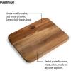 imageFarberware Acacia Wood Cutting Board 8 x 10  Reversible Charcuterie Board for Kitchen Prep Chopping Meats amp Veggies Gentle on Knives Kitchen Starter amp Gift Essential14L x 11W