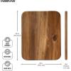 imageFarberware Acacia Wood Cutting Board 8 x 10  Reversible Charcuterie Board for Kitchen Prep Chopping Meats amp Veggies Gentle on Knives Kitchen Starter amp Gift Essential14L x 11W