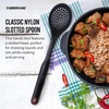 image:imageFarberware Classic Slotted Spoon Nylon Kitchen Utensil for Draining and Serving Pasta Vegetables Meat and More  Heat Resistant to 500F Safe for Nonstick Cookware Dishwasher Safe