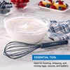 image:imageFarberware Pro Silicone Whisk Orion Blue  Heat Resistant to 450F Ergonomic Handle Safe for Nonstick Cookware Dishwasher Safe Kitchen Whisking Tool