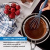 image:imageFarberware Pro Silicone Whisk Orion Blue  Heat Resistant to 450F Ergonomic Handle Safe for Nonstick Cookware Dishwasher Safe Kitchen Whisking Tool