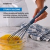 image:imageFarberware Pro Silicone Whisk Orion Blue  Heat Resistant to 450F Ergonomic Handle Safe for Nonstick Cookware Dishwasher Safe Kitchen Whisking Tool