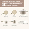 image:imageFarberware TrueCook Ceramic Plus Oven Safe Dishwasher Safe 12Piece Cookware Set Taupe