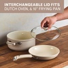 image:imageFarberware TrueCook Ceramic Plus Oven Safe Dishwasher Safe 12Piece Cookware Set Taupe