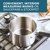 image:imageFarberware TrueCook Stainless Steel InductionReady Dishwasher Safe 12Piece Cookware Set Stainless Steel