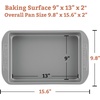 image:imageFarberware Dishwasher Safe Jumbo CookerSaute Pan with Helper Handle  6 Quart Black amp Nonstick Baking Pan  9 Inch x 13 Inch Gray