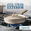 image:imageFarberware Radiant Nonstick Frying PanSkillet Dishwasher Safe 10 Inch Open Fry Pan  ChampagneSaute Pan 275 Quart